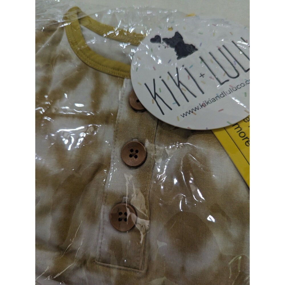 Kiki and Lulu Tie-dye Bamboo Yellow PJs, size 4T - Picture 3 of 4